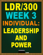 LDR/300 Leadershipo and Power